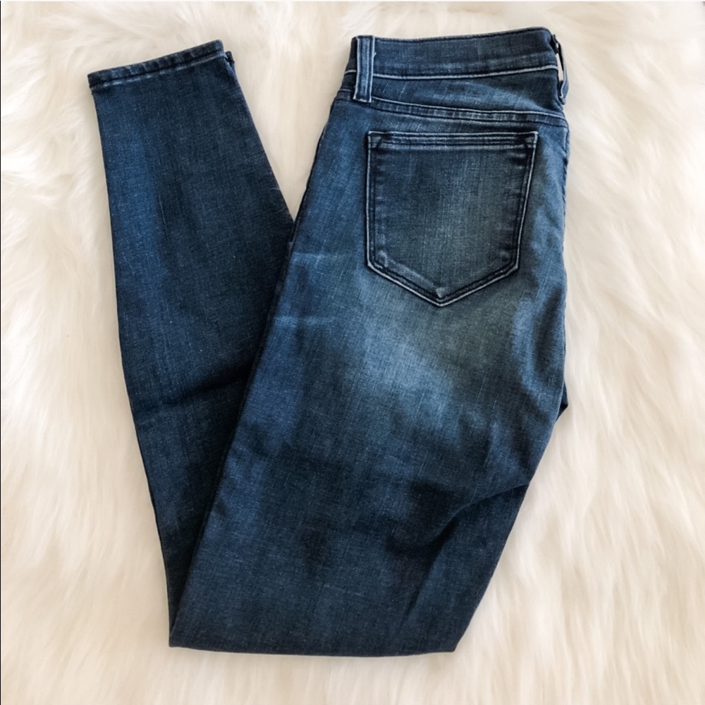 [j. crew] dark wash toothpick jeans